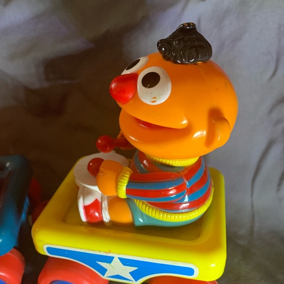 Vintage Sesame Street, Pull toy, featuring big bird, Elmo and Ernie - Picture 4 of 4